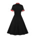 women s plaid lapel short sleeve dress nihaostyles clothing wholesale NSMXN78727