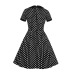 women s polka dot doll collar slim fit dress nihaostyles clothing wholesale NSMXN78733