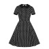 women s polka dot doll collar slim fit dress nihaostyles clothing wholesale NSMXN78733