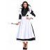 maid housekeeper black and white long skirts cosplay costume for men and women nihaostyles wholesale halloween costumes NSPIS78752