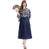 women s printed improved kimono long dress cosplay costume nihaostyles wholesale clothing NSPIS78758