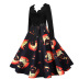 women s long-sleeved ghost printing ribbon skirt nihaostyles wholesale halloween costumes NSSAP78826