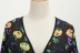 women s V-neck long-sleeved printing large swing dress nihaostyles wholesale halloween costumes NSSAP78836