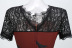 women s lace short-sleeved print big swing dress nihaostyles wholesale halloween costumes NSSAP78838