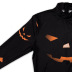 Halloween 3D Horror Pumpkin Digital Print Long Sleeve Dress NSNDB78850