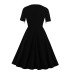 women s V-neck contrast dress nihaostyles clothing wholesale NSMXN78865