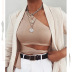 women s tieback wrap chest vest top nihaostyles wholesale clothing NSYBN78876