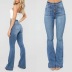 women s high waist solid color washed denim trousers nihaostyles clothing wholesale NSWL78902