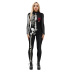 Women s Halloween Skeleton Digital Print Leotard jumpsuit nihaostyles wholesale halloween costumes NSMID78946
