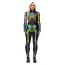 Women s Halloween Skeleton Digital Print Leotard jumpsuit nihaostyles wholesale halloween costumes NSMID78946