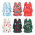 Women s Long Sleeve Plaid Digital Print Dress nihaostyles wholesale Christmas costumes NSMID78953