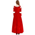 red flannel robe dance party dress nihaostyles wholesale halloween costumes NSPIS79047