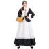 Halloween farm maid black and white dress cosplay costume nihaostyles wholesale halloween costumes NSPIS79051