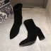 women s pointed suede high-heeled short boots nihaostyles clothing wholesale NSYUS79344