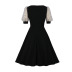 women s Puff Sleeve Square Neck Dress nihaostyles clothing wholesale NSMXN79072