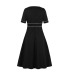 women s short-sleeved V-neck slim dress nihaostyles clothing wholesale NSMXN79074