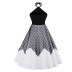 women s stitching halter lace dress nihaostyles clothing wholesale NSMXN79075