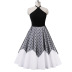 women s stitching halter lace dress nihaostyles clothing wholesale NSMXN79075