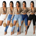 women s hollow bandage jeans nihaostyles clothing wholesale NSWL79249