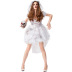 White Ghost Bride Horror Bloodstained Costume NSPIS79282