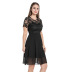 women s lace round neck dress nihaostyles clothing wholesale NSMXN79306