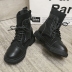 Low-heel lace-up boots nihaostyles clothing wholesale NSYUS79665