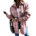 autumn and winter women s mid-length plaid buttoned cardigan with pockets nihaostyles wholesale clothing NSSI79382