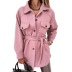 autumn and winter women s plaid woolen coat with pocket nihaostyles wholesale clothing NSSI79384
