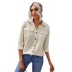 women s corduroy solid color buttoned casual shirt nihaostyles wholesale clothing NSSI79392