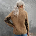 autumn and winter women s leopard print stitching zipper half-open long-sleeved plush sweatershirt nihaostyles wholesale clothing NSSI79397