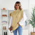 women s high neck warm sleeveless pullover sweater waistcoat nihaostyles wholesale clothing NSSI79400