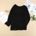 women s pure color casual knitted sweater nihaostyles wholesale clothing NSSI79406