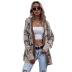 women s Letters Jacquard Mid-length Sweater Knit Cardigan nihaostyles wholesale clothing NSDMB79411