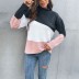 women s knitted color matching half high neck long-sleeved sweater nihaostyles wholesale clothing NSDMB79422