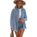 women s solid color breasted denim jacket nihaostyles wholesale clothing NSSI79472