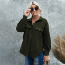 autumn and winter women s solid color breasted loose jacket nihaostyles wholesale clothing NSSI79473