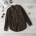 autumn and winter women s solid color breasted loose jacket nihaostyles wholesale clothing NSSI79473