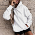 autumn and winter women s solid color with pockets hoodie nihaostyles wholesale clothing NSSI79476