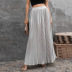 women s high waist solid color pleated skirt nihaostyles wholesale clothing NSSI79482