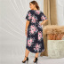 plus size summer women s receiving waist mid-length floral skirt nihaostyles wholesale clothing NSSI79485