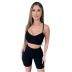 women s knitted threaded camisole and shorts two-piece sports suit nihaostyles clothing wholesale NSOSD79493