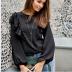 Long-Sleeved Round Neck Top T-Shirt NSYF79508