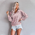 women s leopard print zipper long-sleeved sweatshirt nihaostyles clothing wholesale NSSI79521