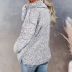 women s solid color zipper double-sided fleece sweater nihaostyles clothing wholesale NSSI79544