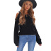 women s solid color lantern sleeve lace stitching strapless sweater nihaostyles clothing wholesale NSSI79551