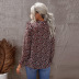 women s ruffled high collar lantern sleeve floral chiffon shirt nihaostyles clothing wholesale NSSI79559