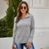 women s solid color long-sleeved sweater nihaostyles clothing wholesale NSSI79563