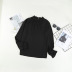 solid color ruffled round neck lantern sleeve chiffon shirt nihaostyles clothing wholesale NSSI79573