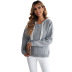 suéter de encaje con capucha de color sólido para mujer nihaostyles ropa al por mayor NSSI79575
