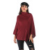 women s high neck bat sleeve casual pullover sweater nihaostyles wholesale clothing NSDMB79604
